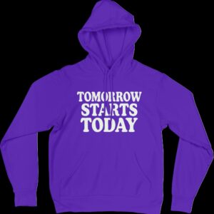 numérisé_20250613-0931-04 Hoodies « Tomorrow starts today » - Purple